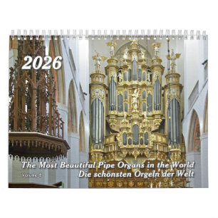 Pipe Organs of the World 2025 - Un calendrier d'or