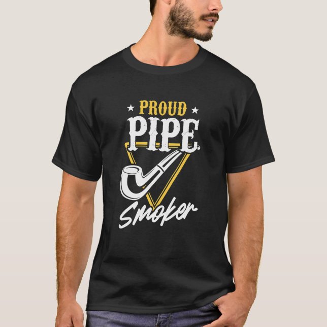 Pipe Rauchen Weed Zigarren rauchen Tabak Raucher T-Shirt (Vorderseite)