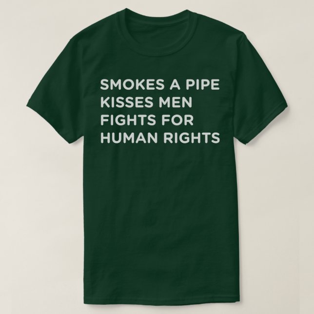 Pipe Smoker, die Design Nr. 2 für dunkle Shirts (Design vorne)
