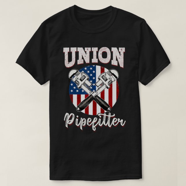 Pipefitter Gifts Funny Plumber Klempner Gewerkscha T-Shirt (Design vorne)