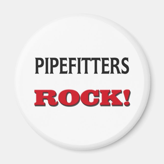 Pipefitters Rock Magnet (Vorne)