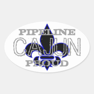 Pipeline Cajun Ovaler Aufkleber