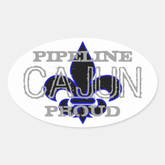 Pipeline Cajun Ovaler Aufkleber