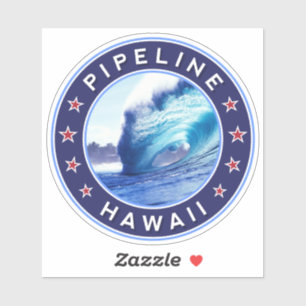 Pipeline, Hawaii Aufkleber
