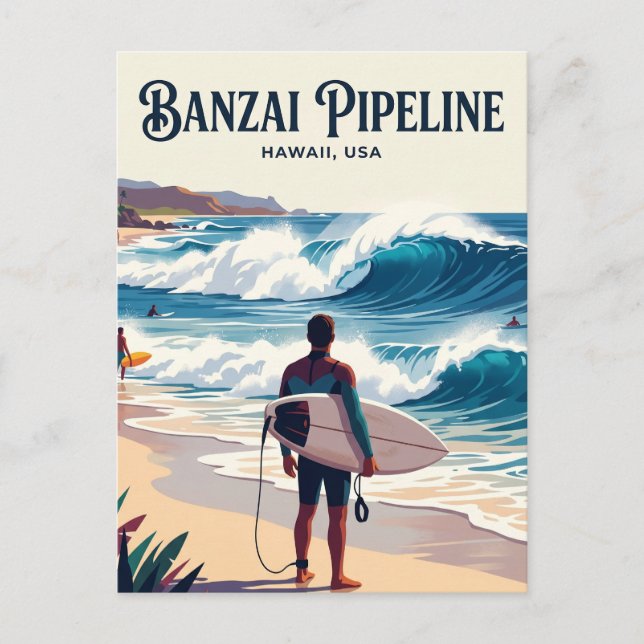Pipeline USA Postkarte (Vorderseite)