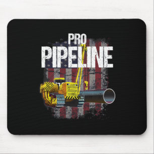 Pipeline Welders Usa Flag Side Boom Pipe Trump Gif Mousepad