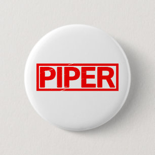 Piper-Briefmarke Button