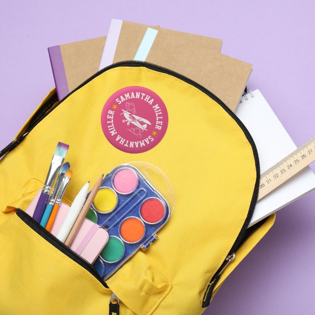 Piper Cub Airplane Not Your Co-Pilot Pink Custom Button (Von Creator hochgeladen)