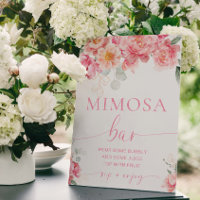 Piper Peony Floral Brautparty Mimosa Bar Sign