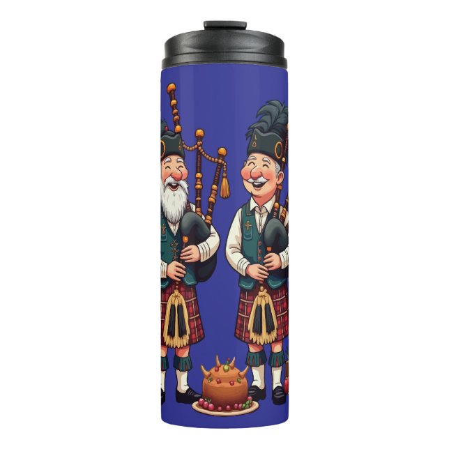 Pipers Duties For The Haggis Procession Burns Thermosbecher (Vorderseite)
