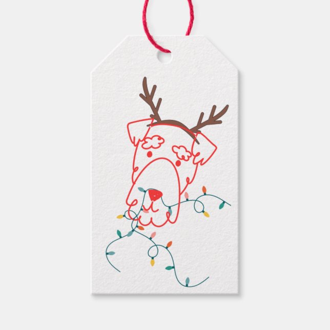 Piper's Holiday Pawty Gift Tag Geschenkanhänger (Vorderseite)