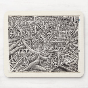 Pipescape, von Brian Benson Mousepad