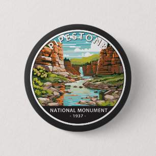 Pipestone Minnesota Circle Button