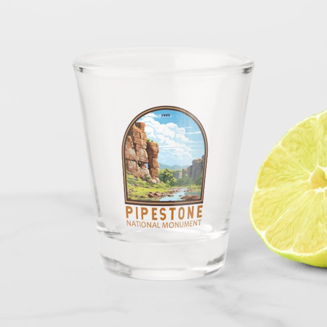Pipestone Nationalparkprojekt des Locarnese Schnapsglas (Vorderseite)