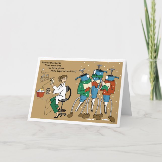 Pipettieren Sie Carolers Karte (Vorderseite)