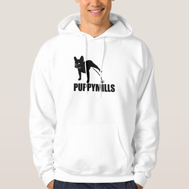 {Pipi an} PUPPYMILLS FRENCHIE Hoodie (Vorderseite)