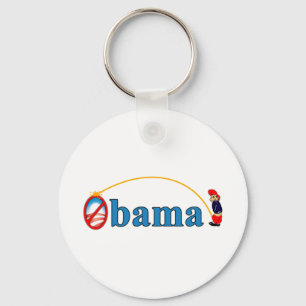 Pipi auf Obama Schlüsselanhänger
