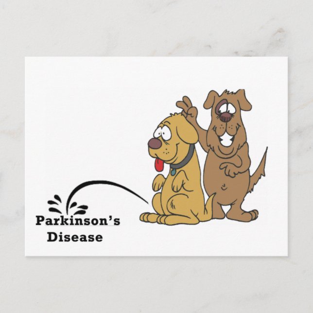 Pipi auf Parkinson-Krankheit Postkarte (Vorderseite)