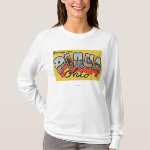 Piqua, OhioLarge Buchstabe ScenesPiqua, OH- T-Shirt