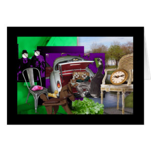 Pique-nique vert et violet