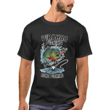 Piranha-Angler-Design – Kühnes Grafik für einen
