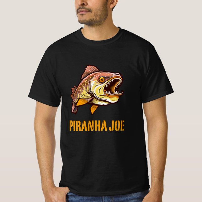 PIRANHA FISH LOVER T-Shirt (Vorderseite)