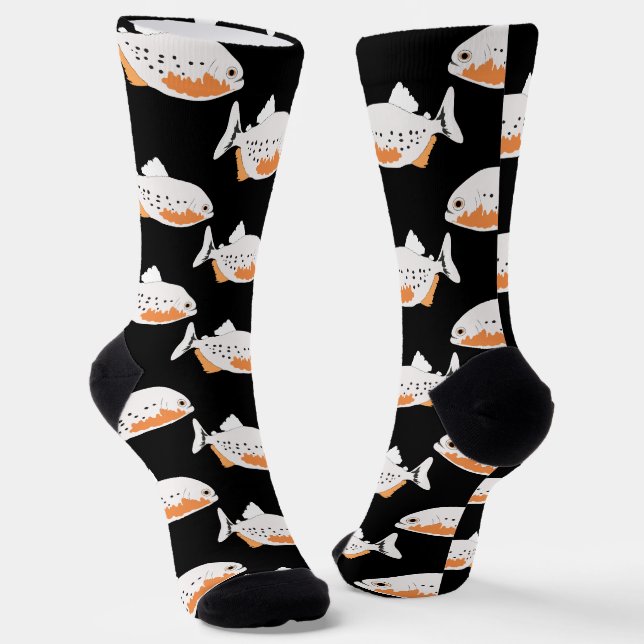 Piranha Fish Socken (Gewinkelt)