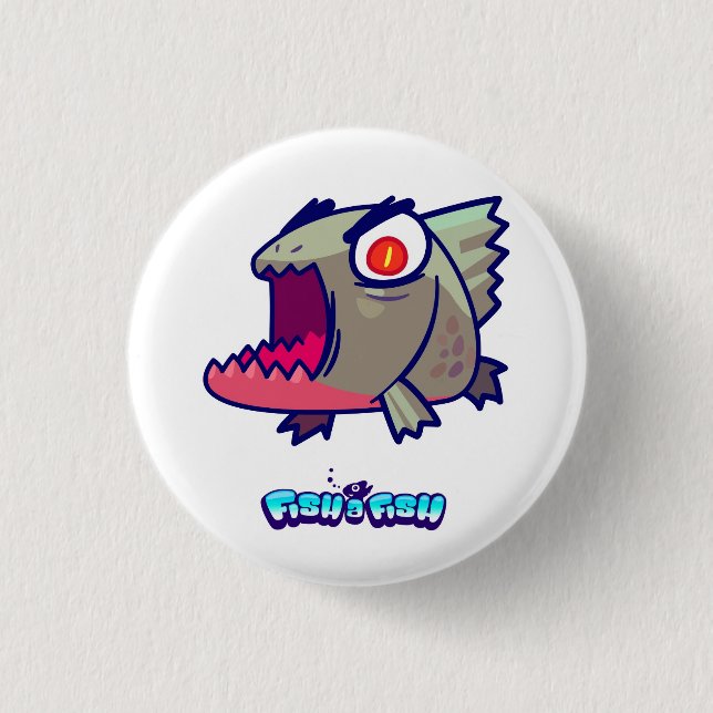 Piranha-Knopf Button (Vorderseite)
