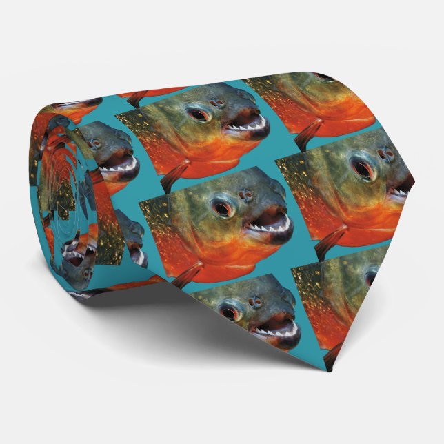 Piranha Krawatte (Gerollt)