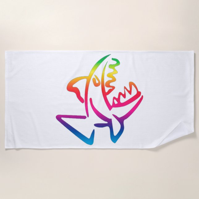 Piranha Strandtuch (Vorderseite)