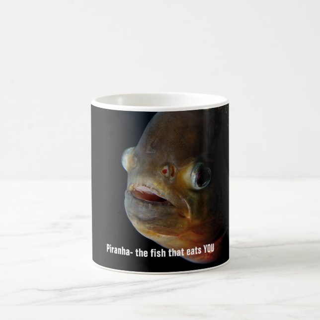 Piranha-Tasse Kaffeetasse (Mittel)