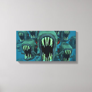 Piranhas-| Zazzle_Growshop. Leinwanddruck