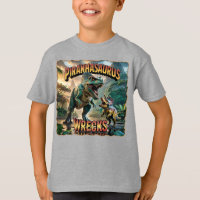 Piranhasaurus Wrecks Illustration – Lustige Grusel
