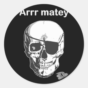 Pirat Arrr kameradschaftlich Runder Aufkleber