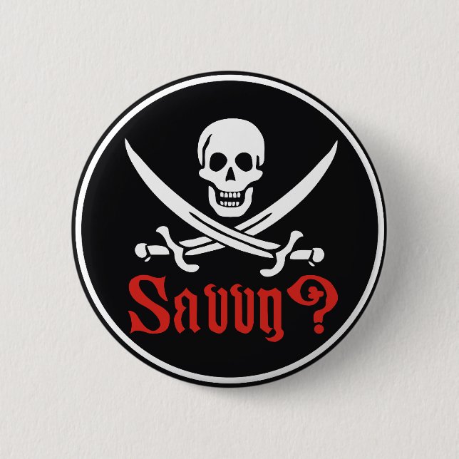 Pirat ausgebufft button (Vorderseite)