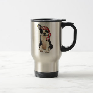 Pirat Bostons Terrier Reisebecher