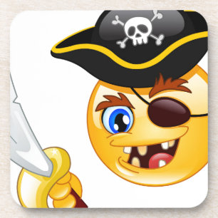 Pirat Emoji Untersetzer