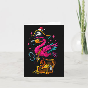 Pirat Flamingo Abenteuerkarte Jolly Roger Hallowee Karte