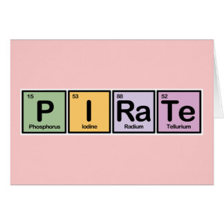 Pirat gemacht von den Elementen
