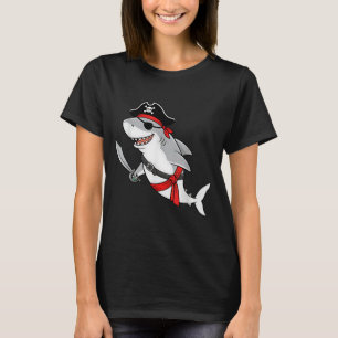 Pirat Hai Kleinkind Junge Lustige Kinder Halloween T-Shirt