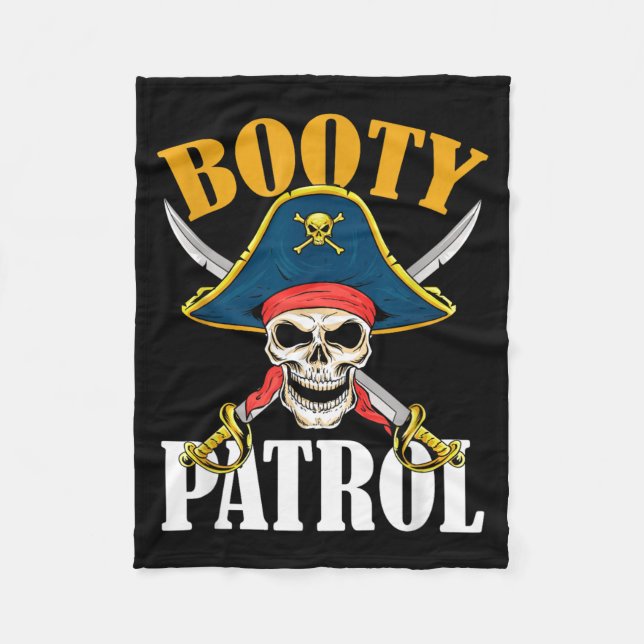Pirat Halloween Beute-Patrouille Fleecedecke (Vorderseite)