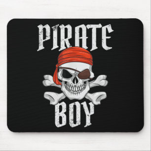 Pirat Jungen Halloween Schädel & Kreuz Pirat Mousepad