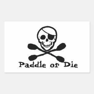 Pirat Kanu Flagge Aufkleber