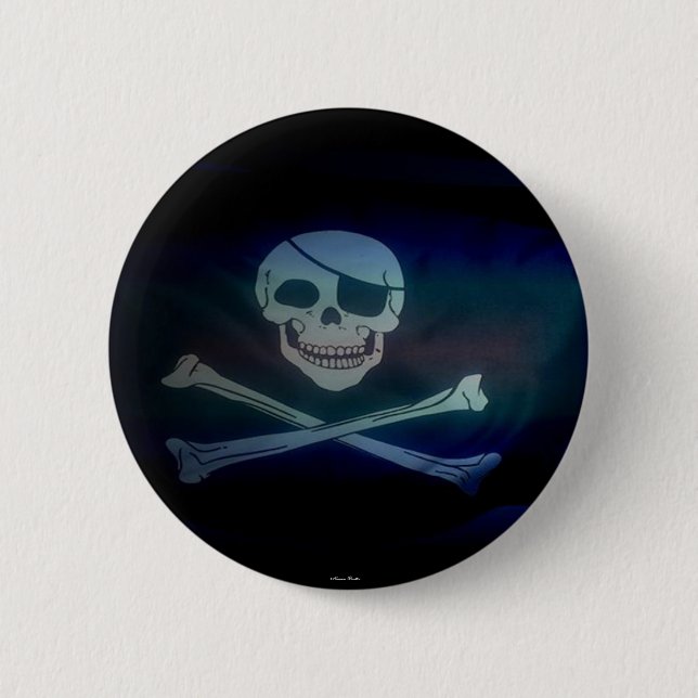 Pirat - Knopf Button (Vorderseite)
