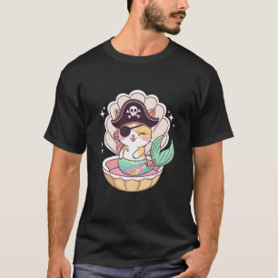 Pirat Meerjungfrau Katze Katzenliebhaber Kitten Ha T-Shirt