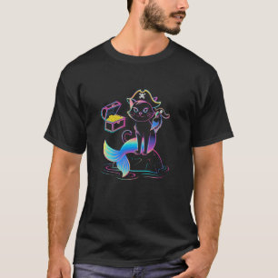Pirat Meerjungfrau Katzenliebhaber Männer Frauen & T-Shirt