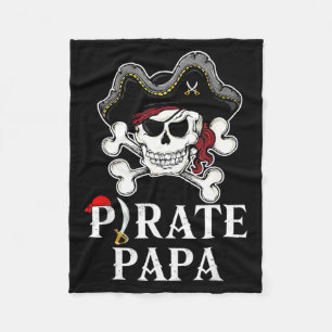 Pirat Papa Kostüm Jolly Roger Kreuzknochen Lustig Fleecedecke