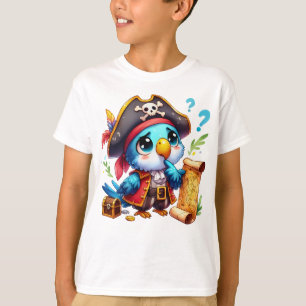 Pirat Papagei Süße Abenteuer Kunst T-Shirt