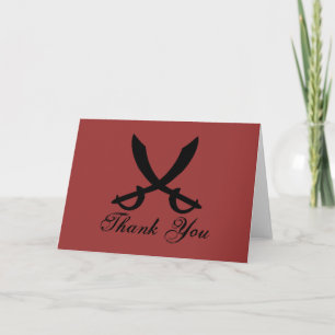 Pirat Party Thank You Card Dankeskarte