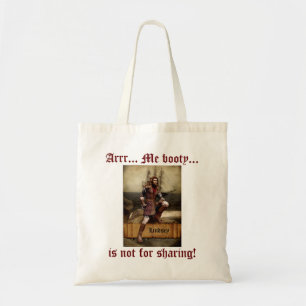 Pirat. Personalized Booty Canvas Tote Tragetasche